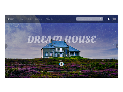 Dream House art banner banner design design mockup mockup design ui ux web website