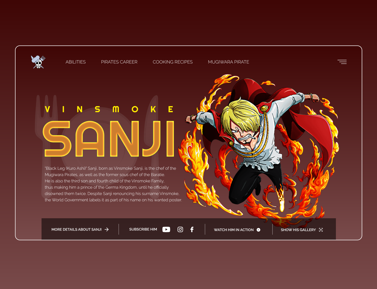 Vinsmoke Sanji By Adira Rey On Dribbble