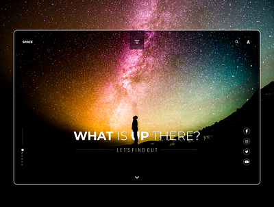 What is up there? art banner banner design design minimal mockup design space ui ux web website
