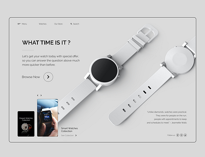What Time Is It? art banner design design minimal mockup design promo ui ux web website