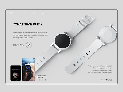 What Time Is It? art banner design design minimal mockup design promo ui ux web website