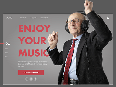 Music App Landing Page