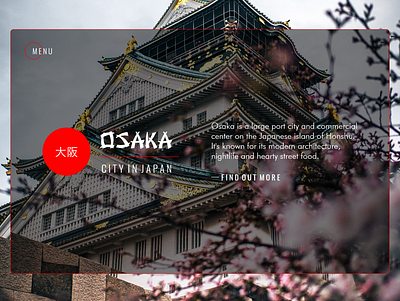 Osaka Design art banner design design interface interface design japan minimal mockup design osaka ui ux web website