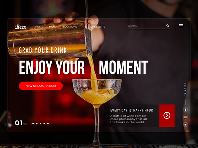 Bar Website Concept