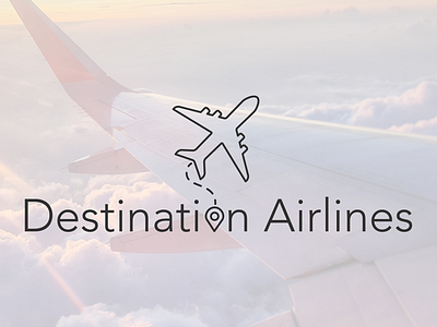 Destination Airlines airline branding challenge iconography logo design