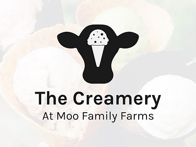The Creamery daily logo challenge graphic design ice cream logo