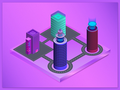 Isometric 3D City Design 3d design city illustration colorful design graphic designer illustraion logo designer pervezjoarder pervezpjs photo editing social media design