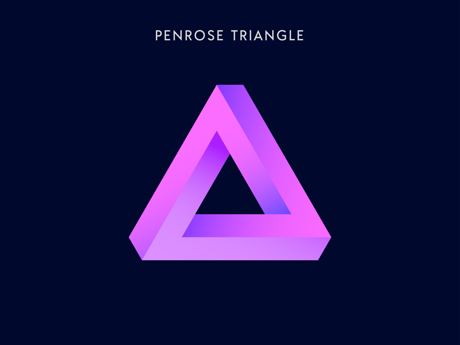 Penrose Triangle by MD. PERVEZ JOARDER on Dribbble