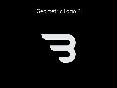 Geometric Logo B flat minimalist logo graphic designer illustration infographic design logo logo designer pervez graphic pervezjoarder pervezpjs typography ui ux designer