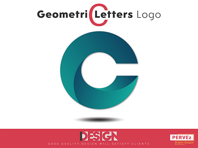 Geometric letters logo C 3d design geometric logo graphic designer illustration infographic design letters logo logo designer pervezjoarder pervezpjs social media design typography ui ux designer