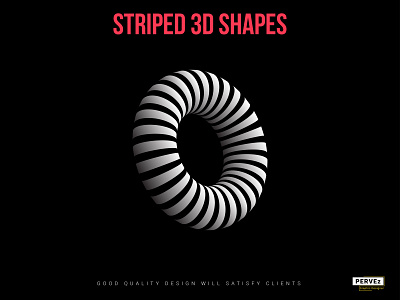 Striped 3D Shapes