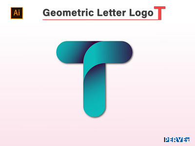 Geometric Letter Logo T geometric logo graphic designer illustration infographic design logo logo designer pervez graphic pervezjoarder pervezpjs photo editing typography ui ux designer