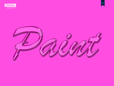 Paint Text Effect