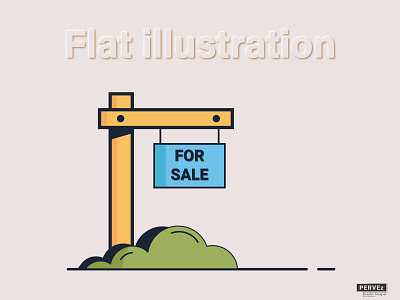 Flat illustration For SALE