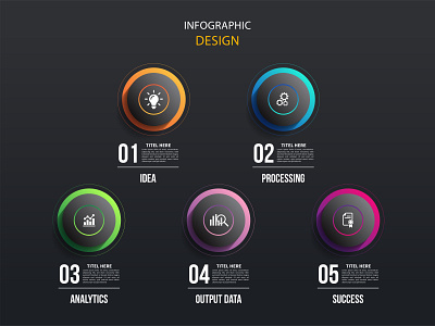 Black Circle Infographic Design