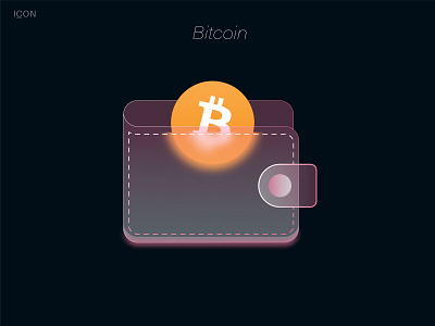Bitcoin Icons Glassmorphism ux ui