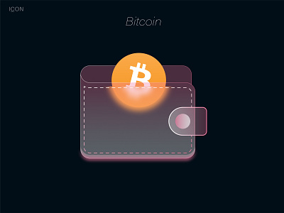 Bitcoin Icons Glassmorphism