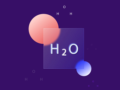 H2O Glassmorphism transparent
