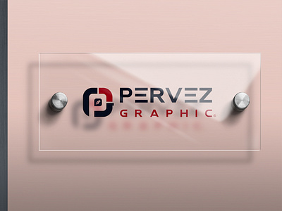 PERVEZ GRAPHIC LOGO branding graphic design graphic designer illustration letter mark logo logo logo design logo designer minimalist logo pervez branding pervez graphic pervez joarder pervezjoarder pervezpjs text logo typography logo