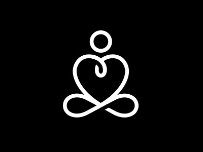 Logo mark for Swasthya infinity logo love mark mediation yoga