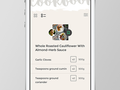 Web App - List app feed food list phone shopping sketch web app