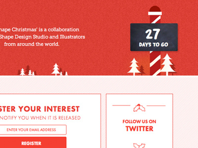 It's a Shape Christmas christmas css3 futura html5 ui website