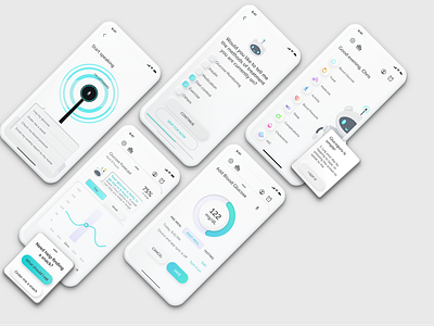 Simplifying Diabetic life with an App app branding dashboard design healthcare minimal neomorphism typography ui ux