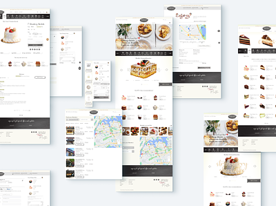 Martha's bakery bakery branding business delivery delivery service landing page local logo order ui ux