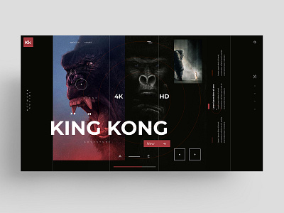 WEB - KING KONG app branding king kong logo symbol typography ui ux vector web