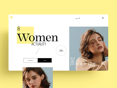 WEBDESIGN - WOMEN ACTUALITY branding design identity illustration symbol typography ui ux vector web webdesign women