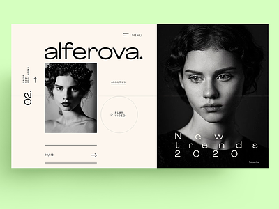 WEB - TRENDS - ALFEROVA app branding design identity interface sketch trends typography ui ux web webdesign