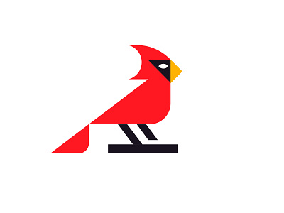 CARDINAL animal bird branding cardinal design identity illustration logo mark marks symbol