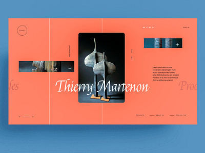 WEBSITE - THIERRY MARTENON black branding color design designer designs figma icon identity interface logo mark marks sketch symbol ui ux xd