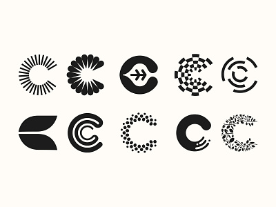 CHALLENGE DES 10 LOGOS - C by matthieumartigny on Dribbble