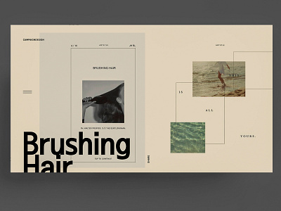 BRUSHING HAIR - WEBDESIGN