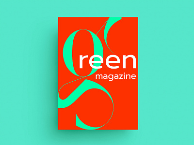 GREEN MAGAZINE - LAYOUT animal branding cover design green icon identity illustration layout letter lettering logo magazine mark marks monogram red symbol typography