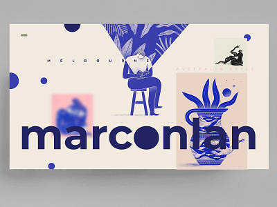 Marconlan - webdesign app artist blue design figma icon identity illustration logo marks sketch symbol ui ux webdesign xd