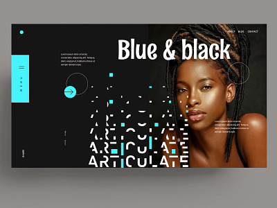 NEW STYLE - WEBDESIGN  - BLUE & BLACK