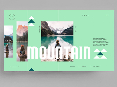 WEBDESIGN - MOUNTAIN - TRAVEL animal branding design figma icon identity illustration logo mark marks sketch symbol ui ux xd