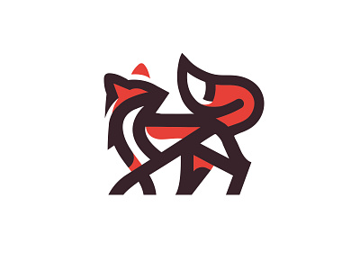 FOX - LOGO animal branding design fox icon identity illustration logo mark marks symbol