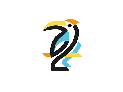 LOGO - TOUCAN animal black branding design icon identity illustration jungle logo mark marks symbol toucan