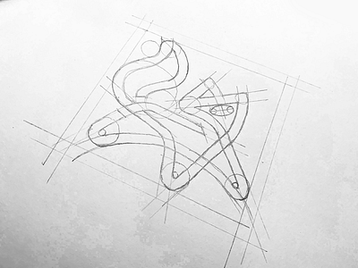 SKETCH -LOGO FOX animal branding clever design fox grid icon identity illustration logo mark marks sketch smart symbol