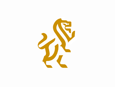 SKETCH - LOGO animal animals black branding design gold icon identity illustration leo lion logo mark marks symbol symbole