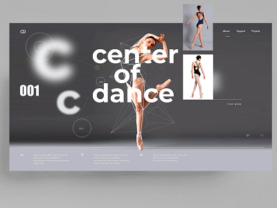 WEBDESIGN - CENTER OF DANCE animal app branding design figma icon identity illustration logo mark marks sketch symbol ui ux web xd