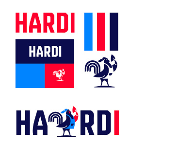 LOGO HARDI - ROOSTER animal branding design icon identity illustration logo mark marks rooster symbol