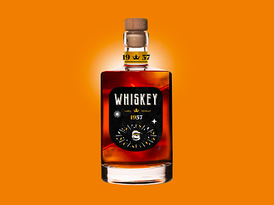 WHISKEY - PACKAGING animal black branding design icon identity illustration logo mark marks packaging symbol whiskey
