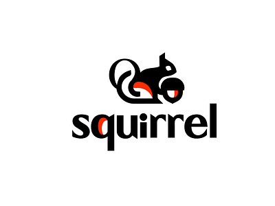 LOGO - SQUIRREL animal branding design icon identity illustration logo mark marks noisette sketch squirrel symbol