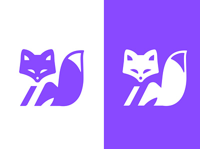 FOX - LOGO animal branding clever design fox icon identity illustration logo mark marks smart symbol