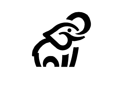 logo - elephant africa animal branding design elefant elephant icon identity illustration jungle logo mark marks safari symbol