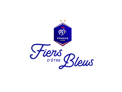 NEW LOGO FFF - FRANCE - FIERS D'ÊTRE BLEUS branding design icon identity illustration logo marks symbol ui vector